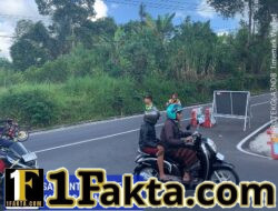 Satuan Lalulintas Polres Karangasem Atensi Pengamanan Kegiatan Ida Betara Turun Kabeh