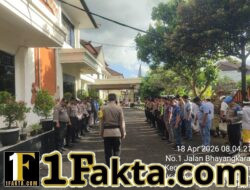Masa Pergantian Tugas Piket di Mako, Sat Lantas Polres Karangasem Laksanakan Apel Serah Terima Tugas Jaga