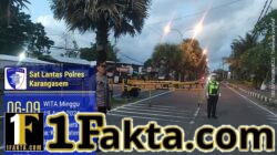 Pastikan Car Free Day Berjalan Lancar, Sat Lantas Polres Karangasem Amankan Jalur Jalan Veteran