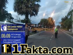 Pastikan Car Free Day Berjalan Lancar, Sat Lantas Polres Karangasem Amankan Jalur Jalan Veteran