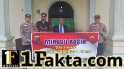 Minggu Kasih di HKBP Parsaoran Engkolan, Polisi Ajak Warga Waspada Karhutla dan Narkoba