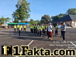 Sipropam Polres Karangasem Lakukan Absensi, Kehadiran Personel Pengamanan IBTK