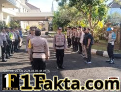 Jelang Pergantian Tugas Piket Jaga di Mako, Sat Lantas Polres Karangasem Laksanakan Apel Serah Terima Tugas Jaga