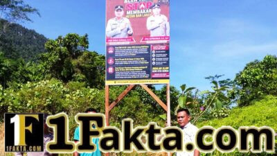 Polsek Simpang Jernih Perkuat Pencegahan Karhutla Lewat Pemasangan Imbauan