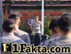 Pimpin Apel Jam Pimpinan, Kapolres Karangasem Tekankan Evaluasi Kinerja Polsek hingga Pola Hidup Hemat