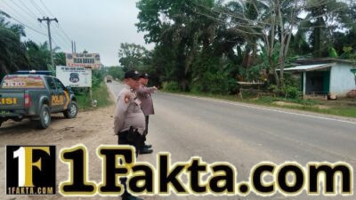 Cegah Laka Lantas dan C3, Polsek Pangkalan Lesung Gelar Patroli Rutin