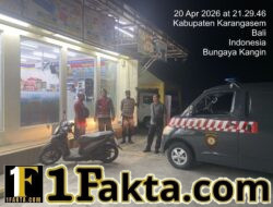 Optimalkan Keamanan Objek Vital, Polsek Bebandem Intensifkan Patroli Barcode Malam Hari