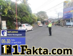 Pastikan Lalu Lintas Berjalan Lancar, Unit Turjawali Sat Lantas Lakukan Gatur Lalin di Pos 3 Patung Salak Jasri