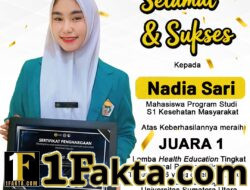Nadia Sari Mahasiswa STIKes PNAD Harumkan Aceh, Raih Juara 1 Edukasi Kesehatan Nasional