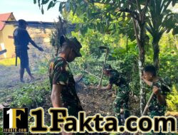 Satgas TMMD Ke-128 Kodim 1629/SBD Penyiapan Lahan Guna Untuk Pembuatan MCK Di Desa Umbu Wangu