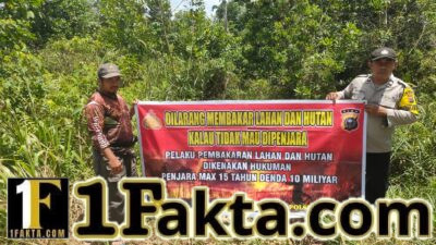 Polsek Langgam Sosialisasikan Larangan Karhutla ke Warga Desa Segati