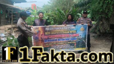 Polsek Pangkalan Lesung Gencarkan Patroli Karhutla di Pangkalan Lesung, Titik Api Nihil