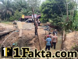 Pengerjaan Jembatan Presisi Polri di Ukui Terus Dikebut