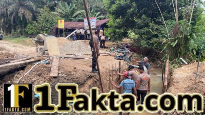 Pengerjaan Jembatan Presisi Polri di Ukui Terus Dikebut