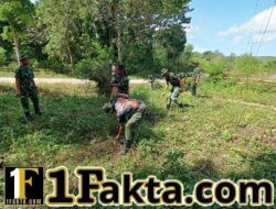 Satgas TMMD ke-128 Bersihkan Lahan untuk Pembangunan 5 Sumur Bor di Umbu Wangu