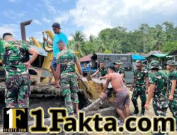Percepat Pembukaan Jalan TMMD ke-128, Kodim 1602/Ende Kirim Solar untuk Perbaikan Loader