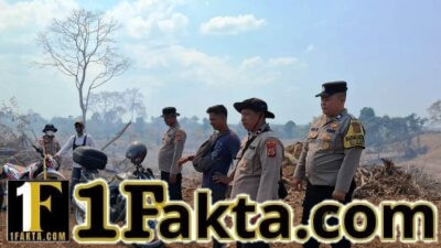 Gerak Cepat Kapolsek Peureulak Respons Titik Api Terpantau Aplikasi Lancang Kuning