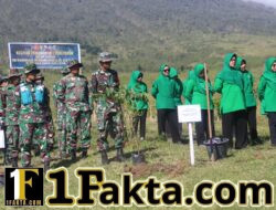 Dandim 1615/Lotim Pimpin Penanaman Pohon Bersama TNGR dan Persit