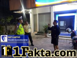 Satuan Lalulintas Polres Karangasem Gelar Hunting System dan Blue Light Patrol, Pada Malam Hari