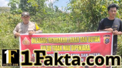 Polisi Sosialisasikan Larangan Karhutla ke Warga Desa Segati Pelalawan