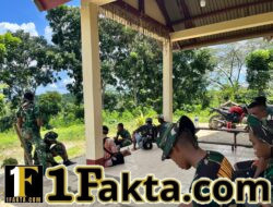 Hangatkan Hubungan TNI dan Rakyat, Satgas TMMD Komsos di Desa Umbu Wangu