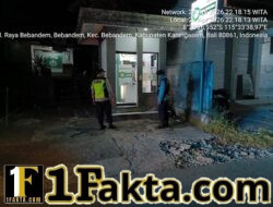 Jaga Kondusifitas Malam Hari, Polsek Bebandem Gelar Blue Light Patrol