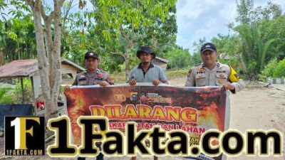 Antisipasi Karhutla, Polisi Sosialisasikan Larangan Bakar Lahan di Kuala Kampar