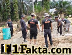 Jembatan Presisi Polri di Ukui, Hari ke-IX Fokus Pengecoran Lantai
