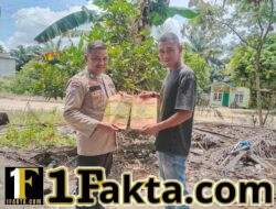 Cegah Karhutla, Polisi Kerumutan Sosialisasikan Maklumat Kapolda Riau ke Warga