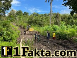 Dari Terisolasi Jadi Terhubung, TMMD Ke-128 Percepat Pembukaan Jalan di Ende