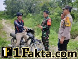 Polsek Bunut dan TNI Gelar Patroli Karhutla, Sosialisasikan Larangan Pembakaran Lahan