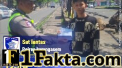 Tingkatkan Kedisiplinan Berlalulintas di Jalan Raya, Satlantas Polres Karangasem Intensifkan Tilang Manual
