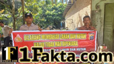 Polsek Langgam Sosialisasikan Larangan Pembakaran Hutan dan Lahan di Desa Segati