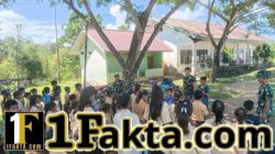 Bentuk Generasi Nasionalis, Satgas TMMD Latih PBB dan Beri Wasbang ke Siswa