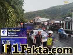 Satlantas Polres Karangasem Berikan Himbauan Supir Truk Agar Tidak Parkir  Sembarangan,  di Kawasan Obyek Wisata Candidasa