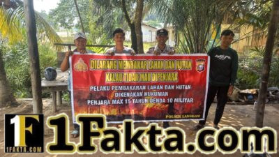 Polsek Langgam Sosialisasikan Larangan Karhutla ke Warga Desa Segati
