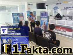 Wujudkan Pelayanan Prima, Satpas Polres Karangasem Berikan Pelayanan kepada Masyarakat dengan Senyum Ramah dan Santun