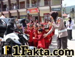 Polisi Sahabat Anak, Polres Aceh Tengah Sambut Kunjungan TK Buah Hati Takengon Edukasi Tugas Kepolisian