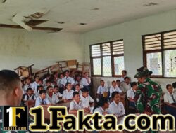 Bangun Karakter Generasi Muda, Satgas TMMD Ke-128 Gelar Penyuluhan Wasbang di SMP 3 Wewewa Selatan