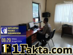 Melalui Layanan Samsat Drive Thru, Polres Karangasem Percepat Proses Samsat kepada Masyarakat 