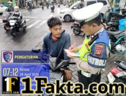 Tingkatkan Kedisiplinan Jalan Raya, Satlantas Polres Karangasem Intensifkan Tilang Manual