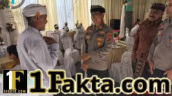 Perkuat Sinergitas dan Cooling System, Kapolsek Bebandem Hadiri Upacara Yadnya di Desa Kayuputih