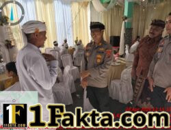 Perkuat Sinergitas dan Cooling System, Kapolsek Bebandem Hadiri Upacara Yadnya di Desa Kayuputih