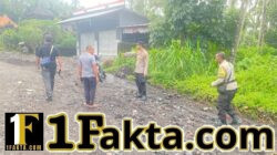 Jalan Utama Banjar Dinas Butus Rusak Parah dan Terendam Luapan Air, Kapolsek Bebandem Himbau Warga untuk Waspada