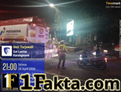 Wujudkan Ketertiban dan Kelancaran Arus Lalulintas, Satuan Lalulintas Polres Karangasem Lakukan Gatur Lalin Pada Malam Hari