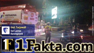 Wujudkan Ketertiban dan Kelancaran Arus Lalulintas, Satuan Lalulintas Polres Karangasem Lakukan Gatur Lalin Pada Malam Hari