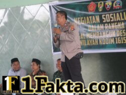 Dukung TMMD Ke-128, Kanit Binmas Polsek Suralaga Edukasi Bahaya Narkoba dan Bullying