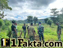 Satgas TMMD ke-128 Kodim 1629/SBD Lanjutkan Penggalian MCK di Desa Umbu Wangu