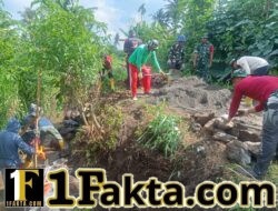 Infrastruktur Jalan Semakin Kuat: Kasdim Tinjau Pembangunan Talud di Dusun Getap, Suralaga