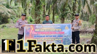 Patroli Rutin Karhutla, Polres Pelalawan Edukasi Warga Soal Larangan Bakar Lahan